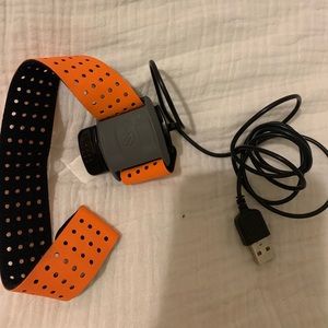 Orangetheory Fitness OT Beat Flex Armband Heart Rate Monitor + Charger - Orange